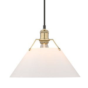 Orwell BCB Large Pendant in Brushed Champagne Bronze with Opal Glass Shade