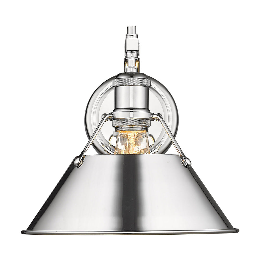 Orwell CH 1 Light Wall Sconce in Chrome with Chrome Shade