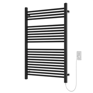 Artos Denby 44" x 30" Plug-In Heated Towel Rail Matte Black – M11175P-BK