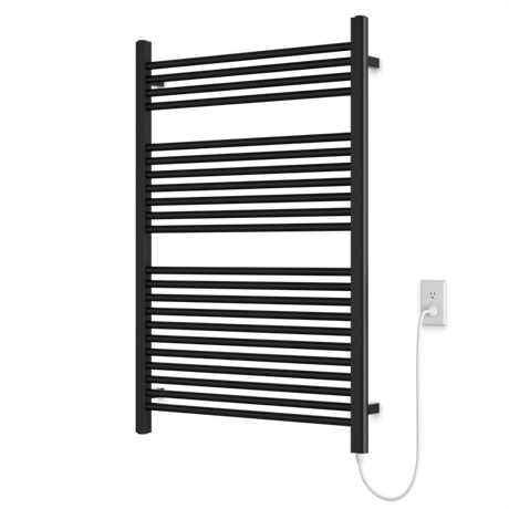 Artos Denby 44" x 30" Plug-In Heated Towel Rail Matte Black – M11175P-BK