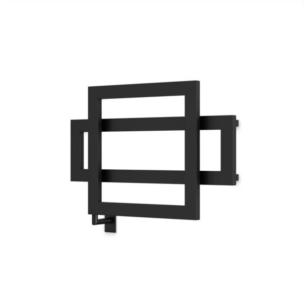 Artos Cadiz 23.5" x 35.5" Hardwired Heated Towel Rail Matte Black – C06090W-BK