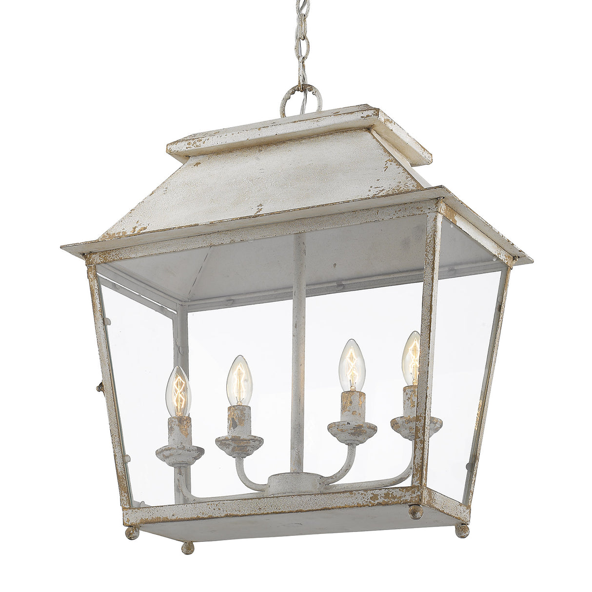 Abingdon 4-Light Pendant in Antique Ivory