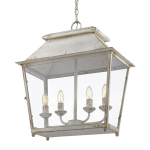 Abingdon 4-Light Pendant in Antique Ivory