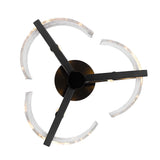 Varsha 3-Light Pendant in Matte Black