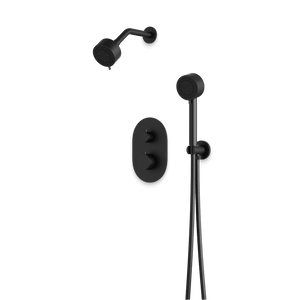 Artos Opera Thermostatic Shower Trim Kit with Multifunction Shower Head, Hand Shower Matte Black – TS081BK