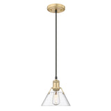 Orwell BCB Small Pendant in Brushed Champagne Bronze with Clear Glass Shade
