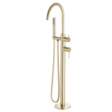 Artos Opera Floor Mount Tub Filler Trim Kit with Hand Shower Satin Brass – FS510TKSB
