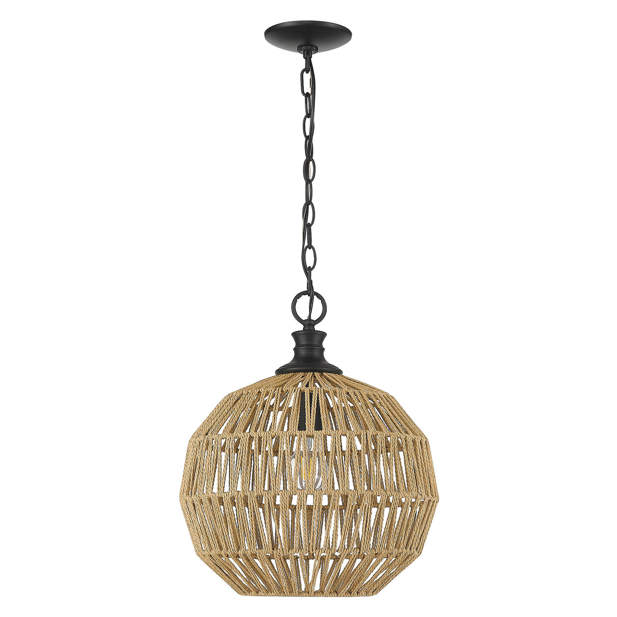 Florence Medium Pendant in Matte Black