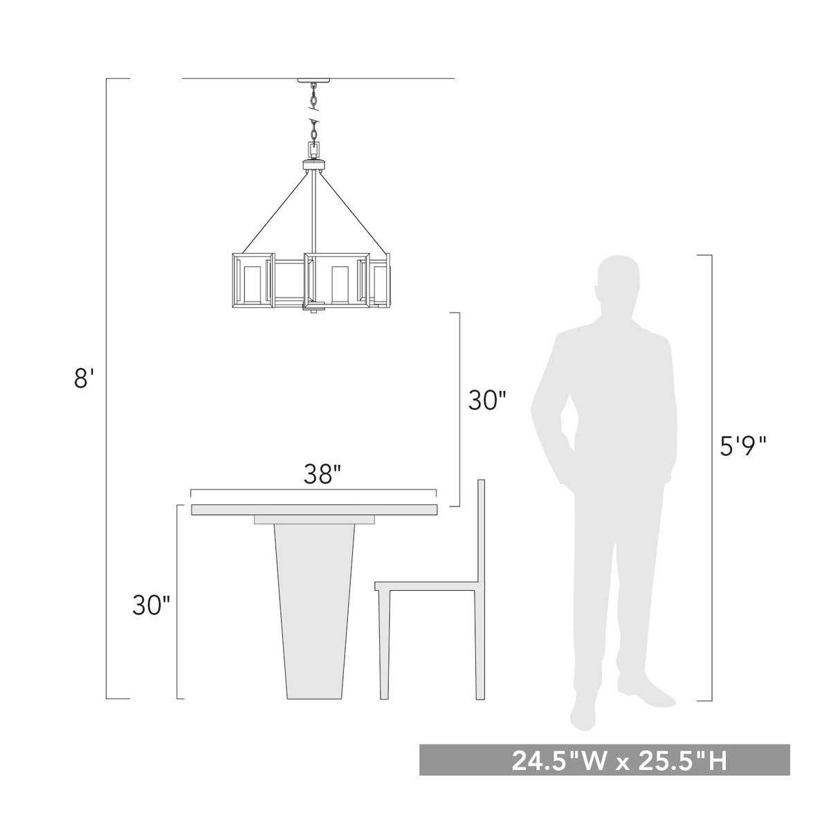 Marco 5 Light Chandelier