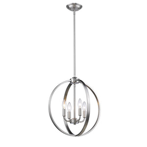 Colson PW 4 Light Pendant in Pewter