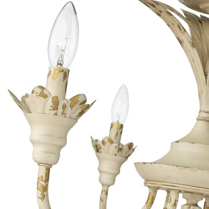 Lillianne 6 Light Semi-Flush in Antique Ivory
