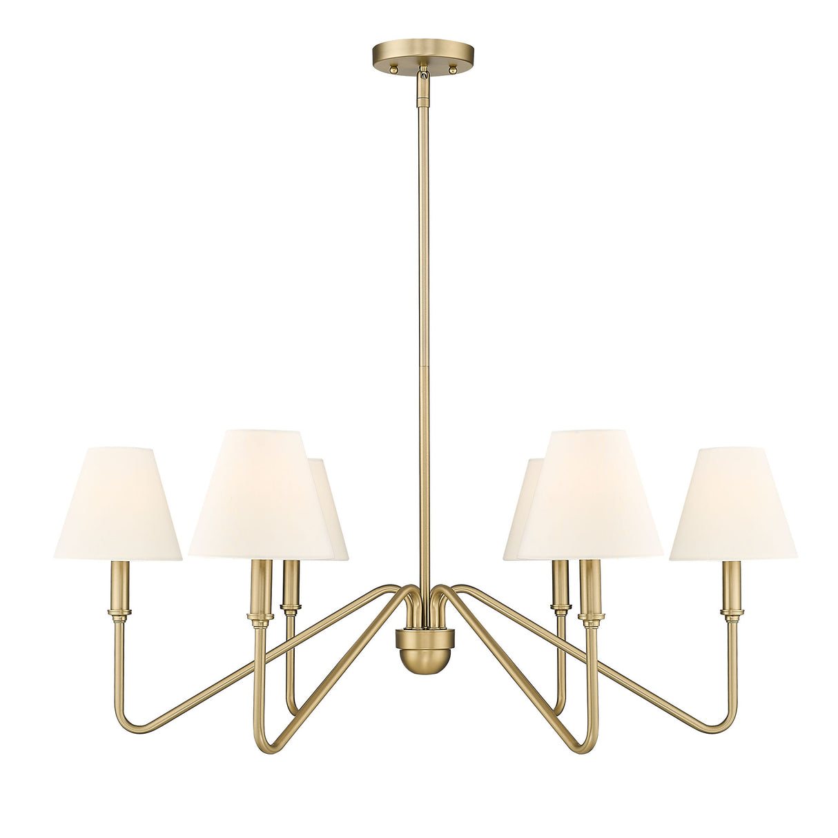 Kennedy BCB Brushed Champagne Bronze 6 Light Chandelier