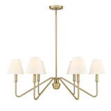 Kennedy BCB Brushed Champagne Bronze 6 Light Chandelier
