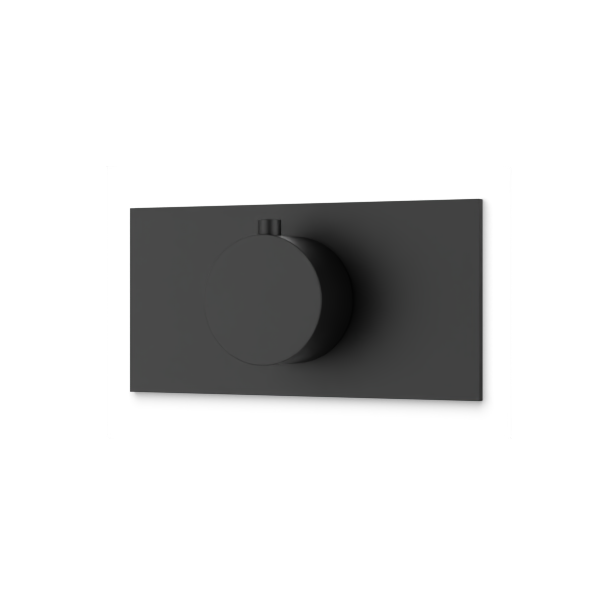 Artos Otella Thermostat Trim Kit with Letterbox Plate Matte Black – F904A-7TKBK