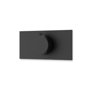 Artos Otella Thermostat Trim Kit with Letterbox Plate Matte Black – F904A-7TKBK