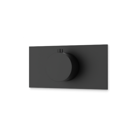 Artos Otella Thermostat Trim Kit with Letterbox Plate Matte Black – F904A-7TKBK