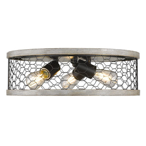 Bailey 15" Flush Mount in Matte Black