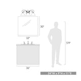 Homestead 3 Light Bath Vanity in Matte Black with Clear Glass