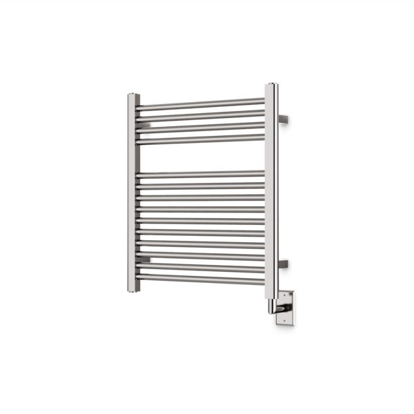 Artos Denby 27" x 24" Hardwired Heated Towel Rail Brushed Nickel – M06860W-BN