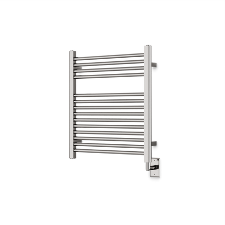 Artos Denby 27" x 24" Hardwired Heated Towel Rail Brushed Nickel – M06860W-BN