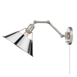 Orwell PW Articulating 1 Light Wall Sconce with Chrome Shade