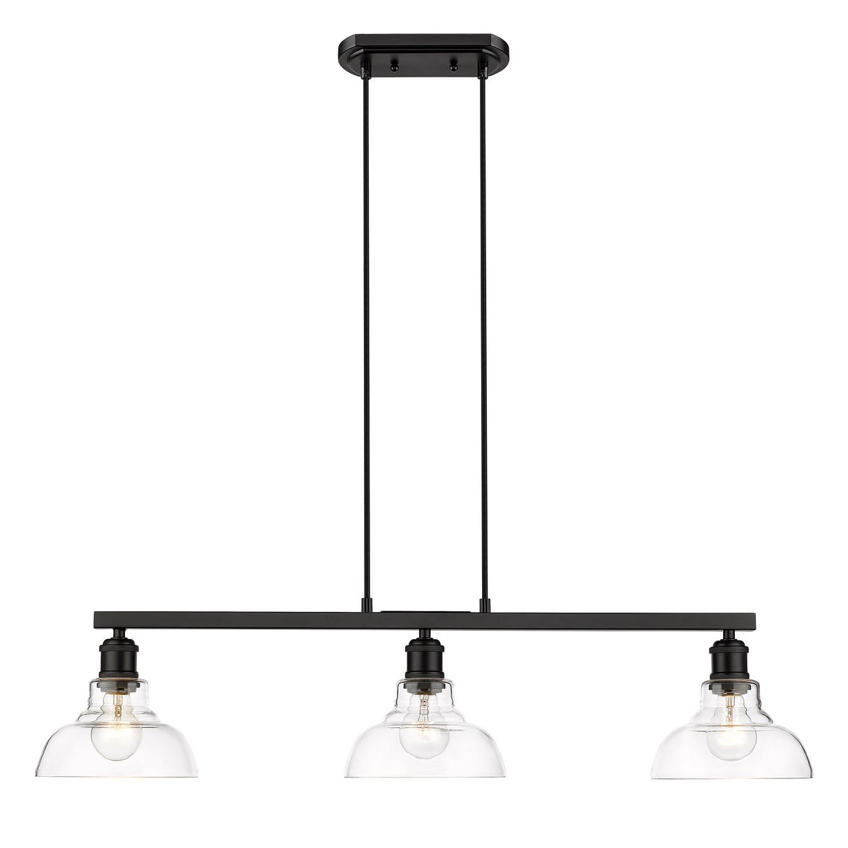 Carver Linear Pendant in Matte Black