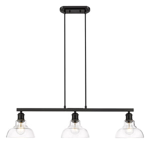Carver Linear Pendant in Matte Black