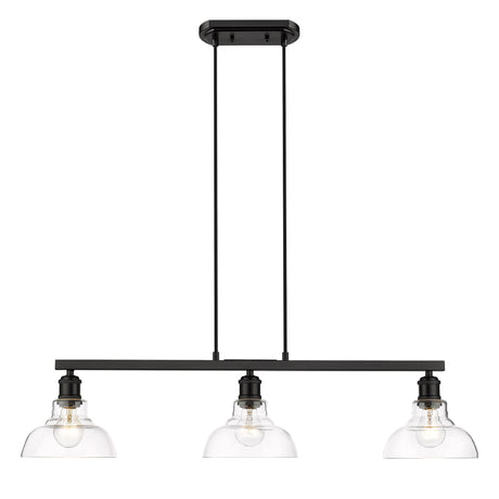 Carver Linear Pendant in Matte Black