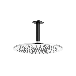 Artos Otella 12" Rain Shower Head on Ceiling Mount Arm Chrome / Matte Black – F907-18/5CHB