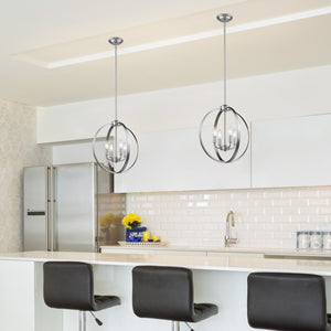 Colson PW 4 Light Pendant in Pewter