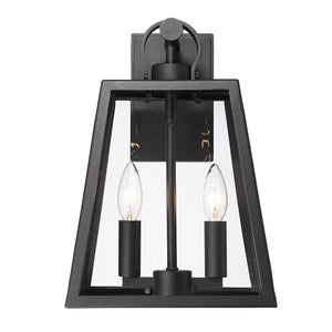 Lautner Natural Black Wall Sconce - Outdoor