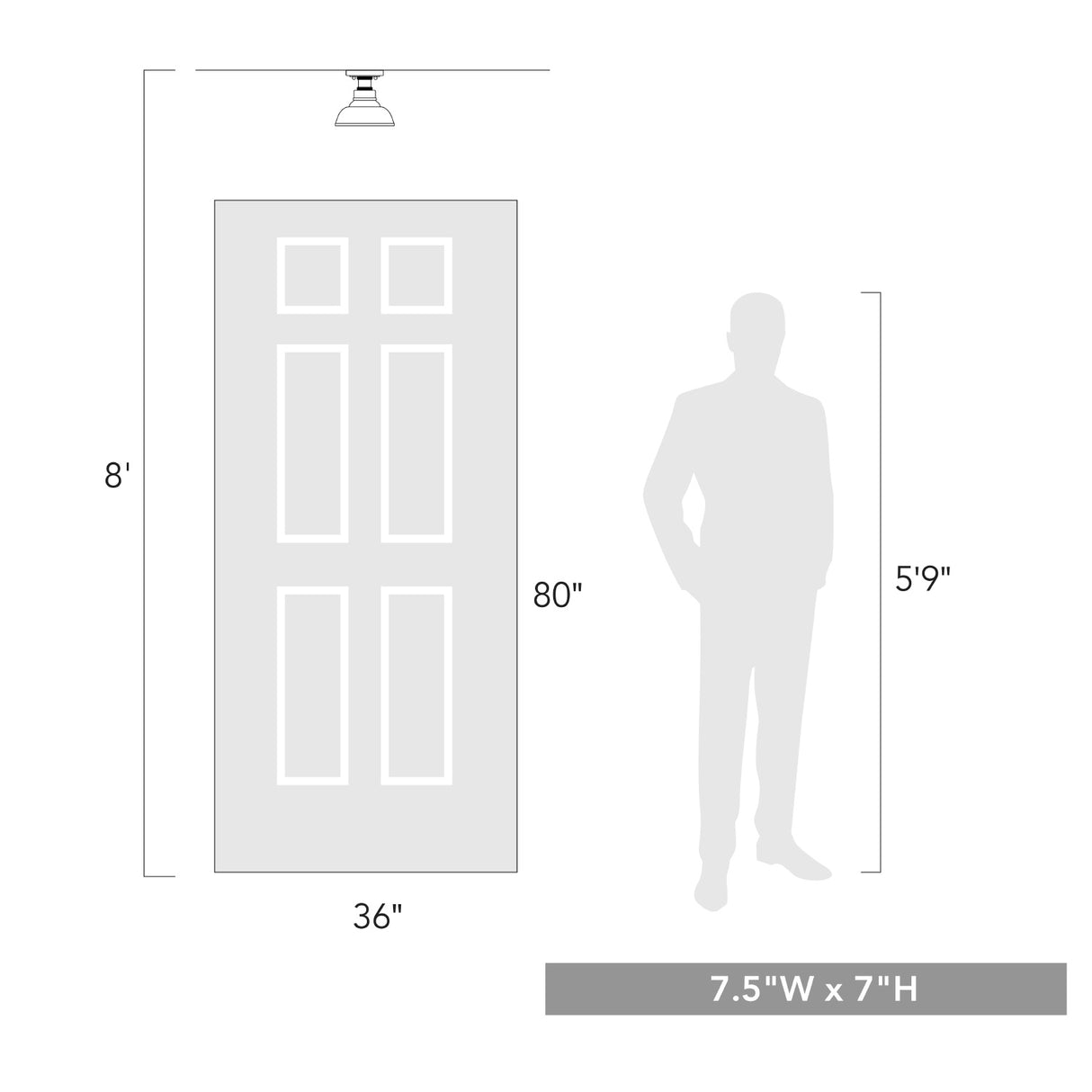Carver RBZ Flush Mount in Rubbed Bronze with Clear Glass Shade
