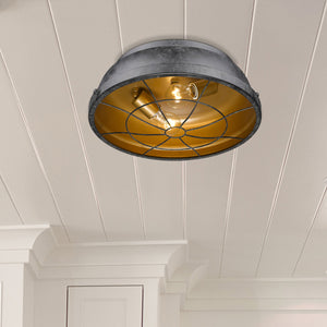 Bartlett Flush Mount in Black Patina