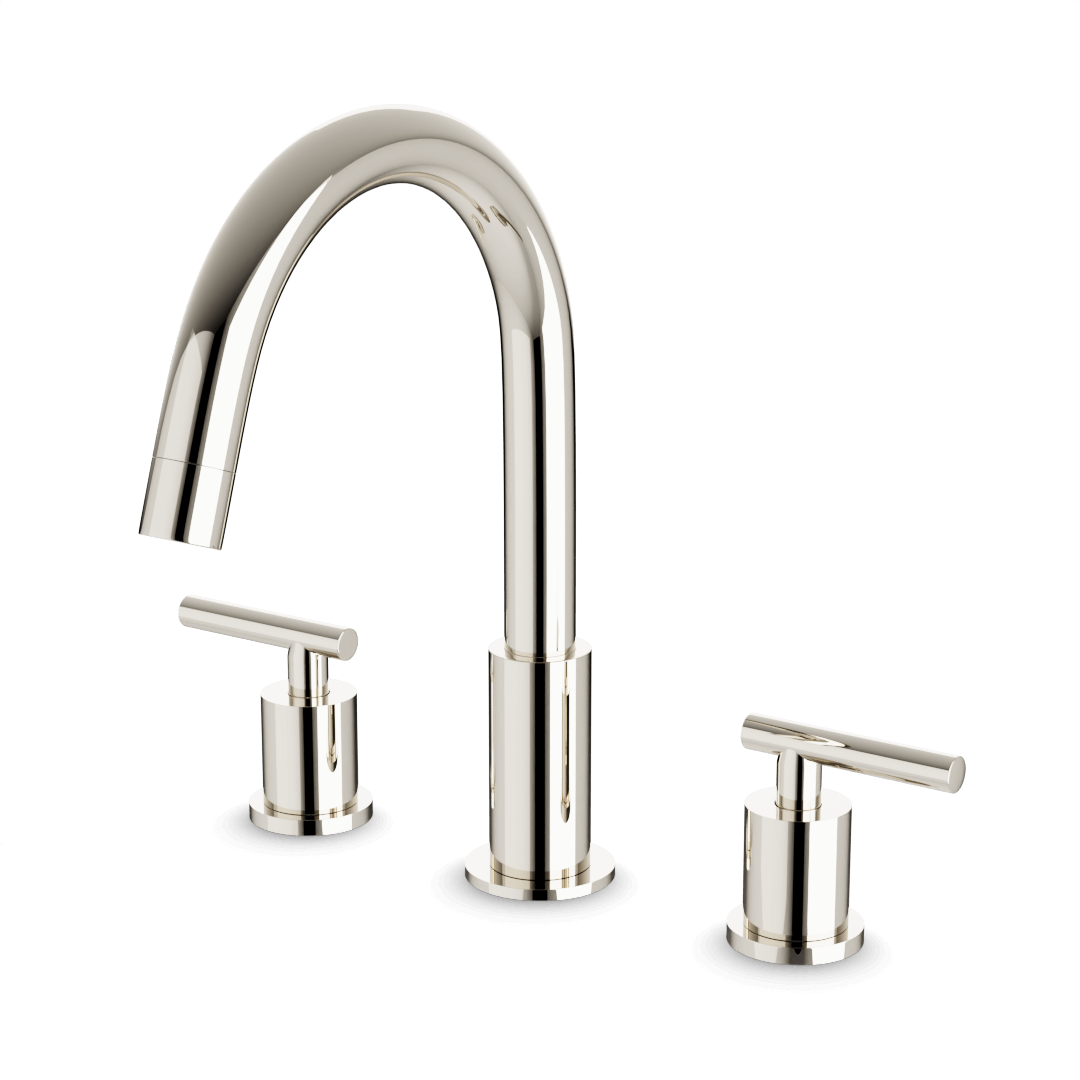 Artos Opera 8" Widespread Bathroom Faucet With Lever Handles Polished Nickel – FS310PN