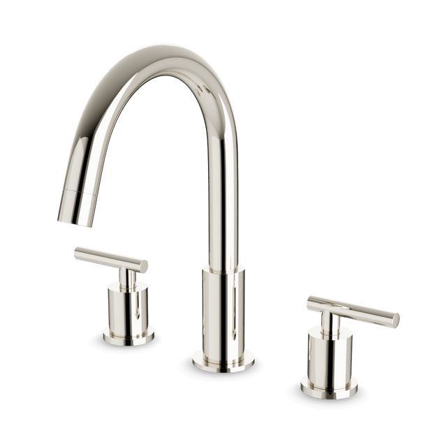Artos Opera 8" Widespread Bathroom Faucet With Lever Handles Polished Nickel – FS310PN