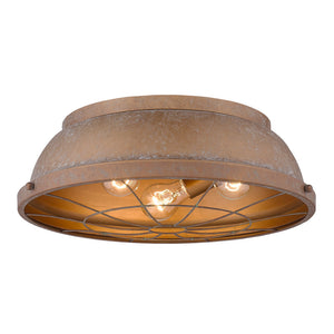 Bartlett Flush Mount in Copper Patina