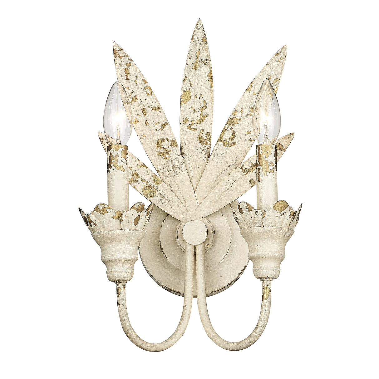 Lillianne Antique Ivory 2 Light Wall Sconce