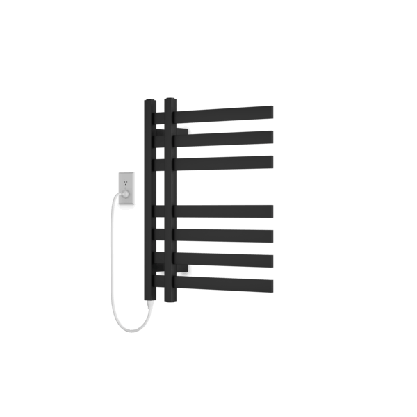 Artos Lioni 27" x 20" Plug-In Heated Towel Rail Matte Black – MS06950P-BK