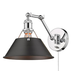 Orwell CH Articulating 1 Light Wall Sconce with Rubbed Bronze Shade
