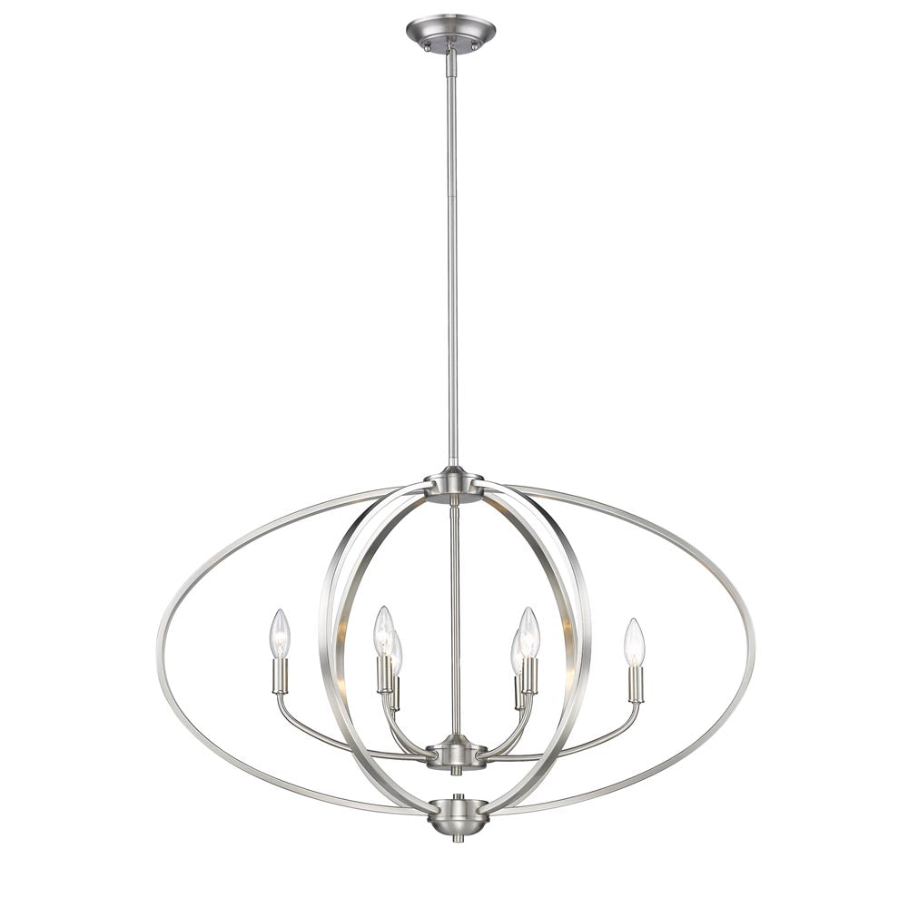 Colson PW Linear Pendant (with Matte Black shade) in Pewter