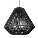 Valentina NB Natural Black 3 Light Pendant - Outdoor