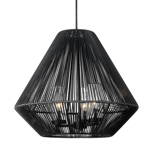 Valentina NB Natural Black 3 Light Pendant - Outdoor