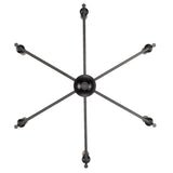 Landon 6 Light Chandelier in Matte Black