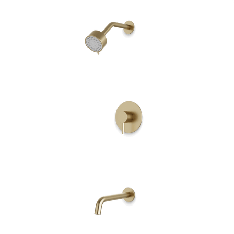 Artos Opera 2-Way Pressure Balance Multifunction Shower Trim Kit with Tub Filler Satin Brass – TS266SB