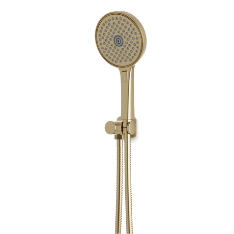 Artos Harmony Flexible Hose Hand Shower Kit on Pivoting Hook Satin Brass – F907-110TRSB