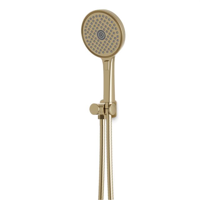 Artos Harmony Flexible Hose Hand Shower Kit on Pivoting Hook Satin Brass – F907-110TRSB