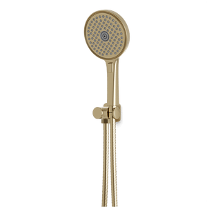 Artos Harmony Flexible Hose Hand Shower Kit on Pivoting Hook Satin Brass