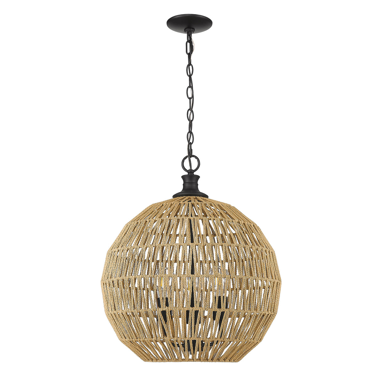 Florence 3-Light Pendant in Matte Black