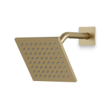 Artos Edge 6" Shower Head on Angled Arm Satin Brass – F907-75SB