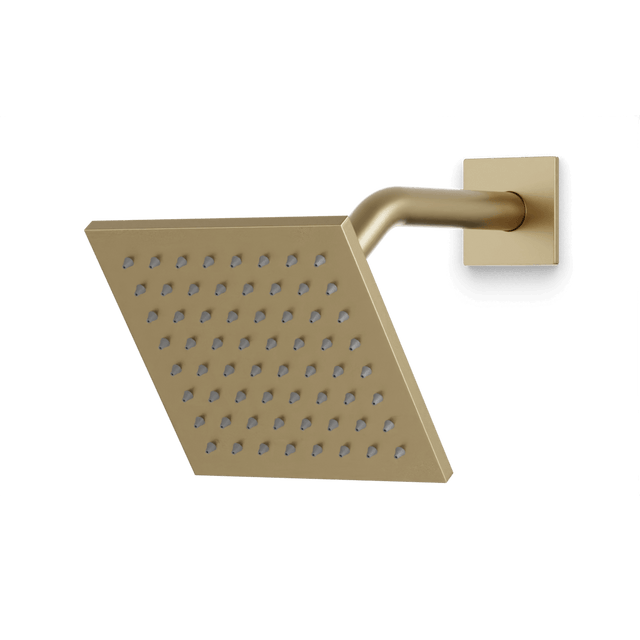 Artos Edge 6" Shower Head on Angled Arm Satin Brass – F907-75SB